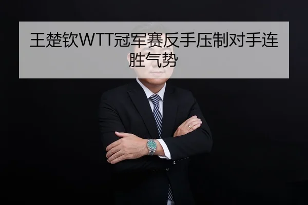 王楚钦WTT冠军赛反手压制对手连胜气势